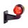 LED Begrenzungsleuchte mit 2 Modulen 12-24v | rot-gelb | 165mm Arm
