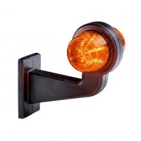 LED Begrenzungsleuchte mit 2 Modulen 12-24v | dunkel | mehrfarbig | 165mm Arm