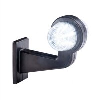 LED Begrenzungsleuchte mit 2 Modulen 12-24v | dunkel | mehrfarbig | 165mm Arm