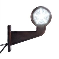 LED Begrenzungsleuchte mit 2 Modulen 12-24v | dunkel | mehrfarbig | 165mm Arm