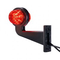 LED Begrenzungsleuchte mit 2 Modulen 12-24v | dunkel | mehrfarbig | 165mm Arm