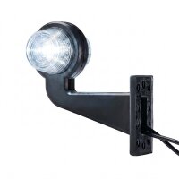 LED Begrenzungsleuchte mit 2 Modulen 12-24v | dunkel | mehrfarbig | 165mm Arm