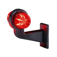 LED Begrenzungsleuchte mit 2 Modulen 12-24v | dunkel | mehrfarbig | 165mm Arm