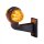 LED Begrenzungsleuchte mit 2 Modulen 12-24v | dunkel | mehrfarbig | 165mm Arm