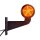 LED Begrenzungsleuchte mit 2 Modulen 12-24v | dunkel | mehrfarbig | 165mm Arm