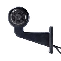 LED Begrenzungsleuchte mit 2 Modulen 12-24v | dunkel | rot-gelb | 165mm Arm