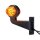 LED Begrenzungsleuchte mit 2 Modulen 12-24v | dunkel | rot-gelb | 165mm Arm