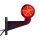 LED Begrenzungsleuchte mit 2 Modulen 12-24v | dunkel | rot-gelb | 165mm Arm