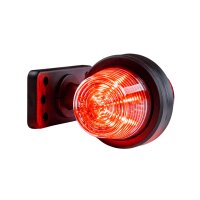 LED Begrenzungsleuchte mit 2 Modulen 12-24v | mehrfarbig | kurzer Arm