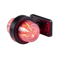 LED Begrenzungsleuchte mit 2 Modulen 12-24v | mehrfarbig | kurzer Arm