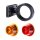 LED Begrenzungsleuchte mit 2 Modulen 12-24v | rot-gelb | kurzer Arm