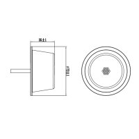 LED Modul klare Linse | weiß | 12-24v | 5m Kabel