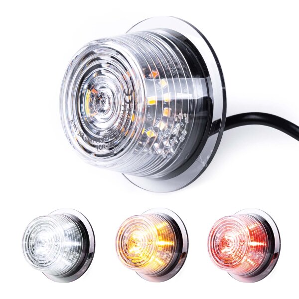 LED Modul klare Linse multicolor + Blinklicht 12-24v | 5m. Kabel