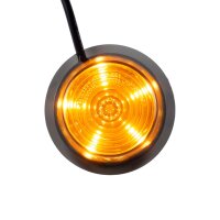 LED Modul dunkle Linse multicolor + Blinklicht 12-24v | 5m. Kabel