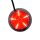 LED Modul dunkle Linse multicolor + Blinklicht 12-24v | 5m. Kabel