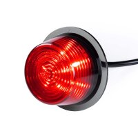 LED Modul dunkle Linse | rot | 12-24v | 5m Kabel