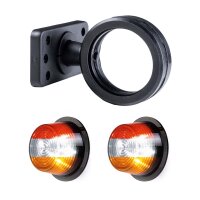 LED Begrenzungsleuchte mit 2 Modulen 12-24v | dunkel |...