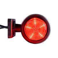 LED Begrenzungsleuchte mit 2 Modulen 12-24v | dunkel | mehrfarbig | kurzer Arm