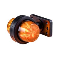 LED Begrenzungsleuchte mit 2 Modulen 12-24v | dunkel | mehrfarbig | kurzer Arm