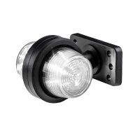 LED Begrenzungsleuchte mit 2 Modulen 12-24v | dunkel | mehrfarbig | kurzer Arm