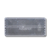 Rückstrahler 70x31,5mm weiß geklebt