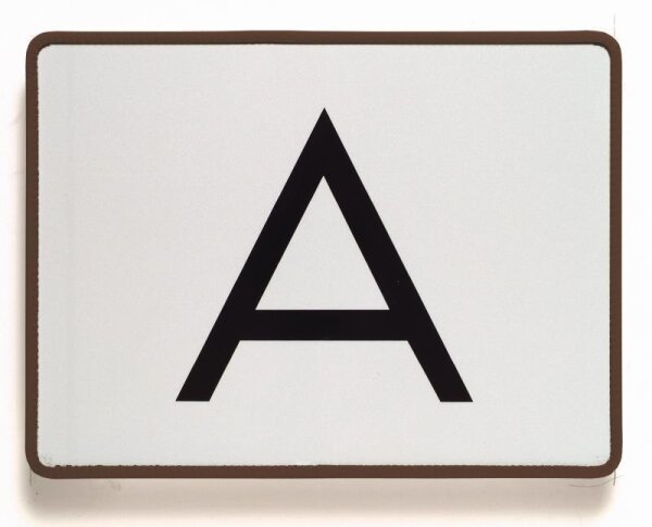 A-Warntafel starr, Stahlblech / 400 x 300 mm